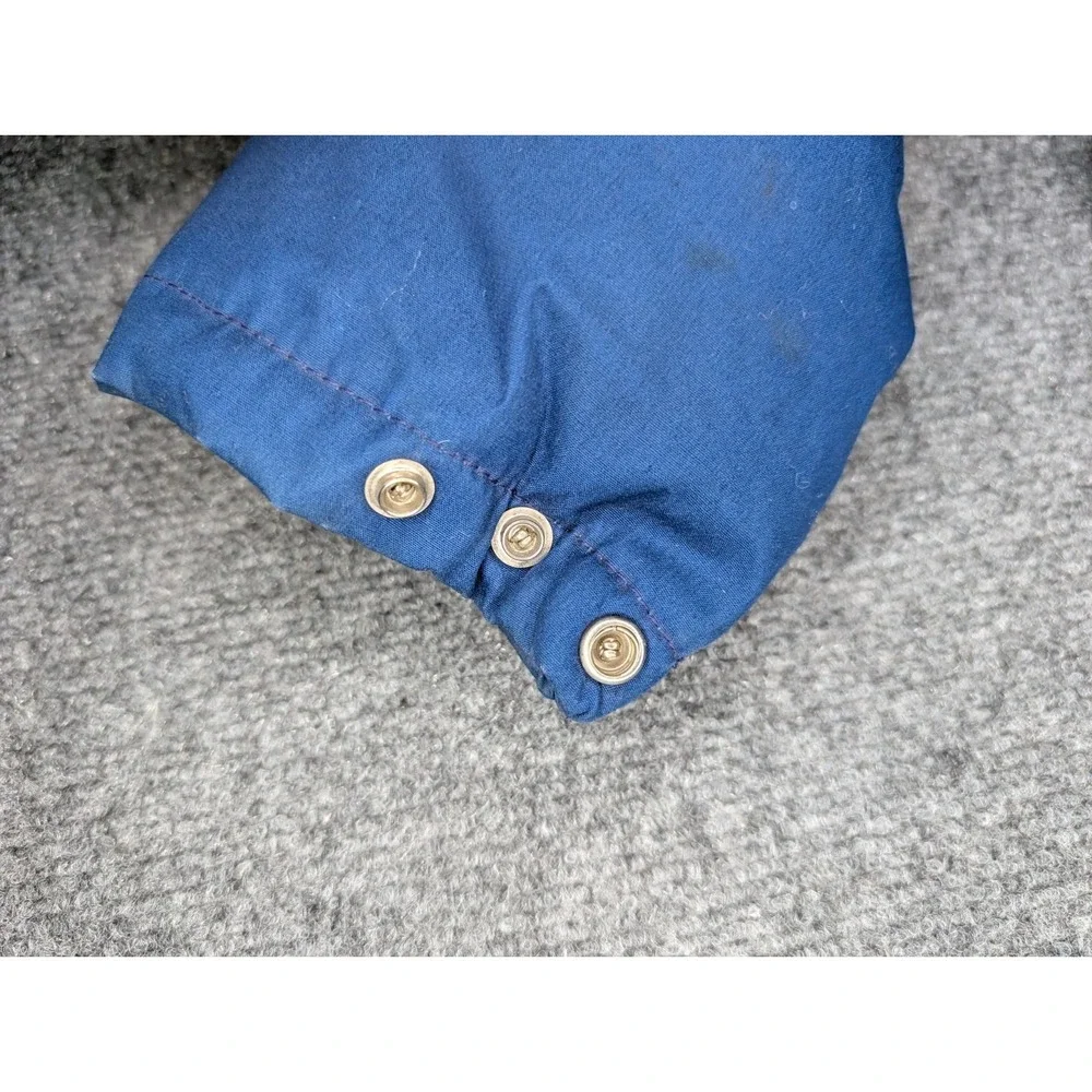 Vintage 80's The North Face‎ Brown Label Down Puffer Jacket Blue Mens Large